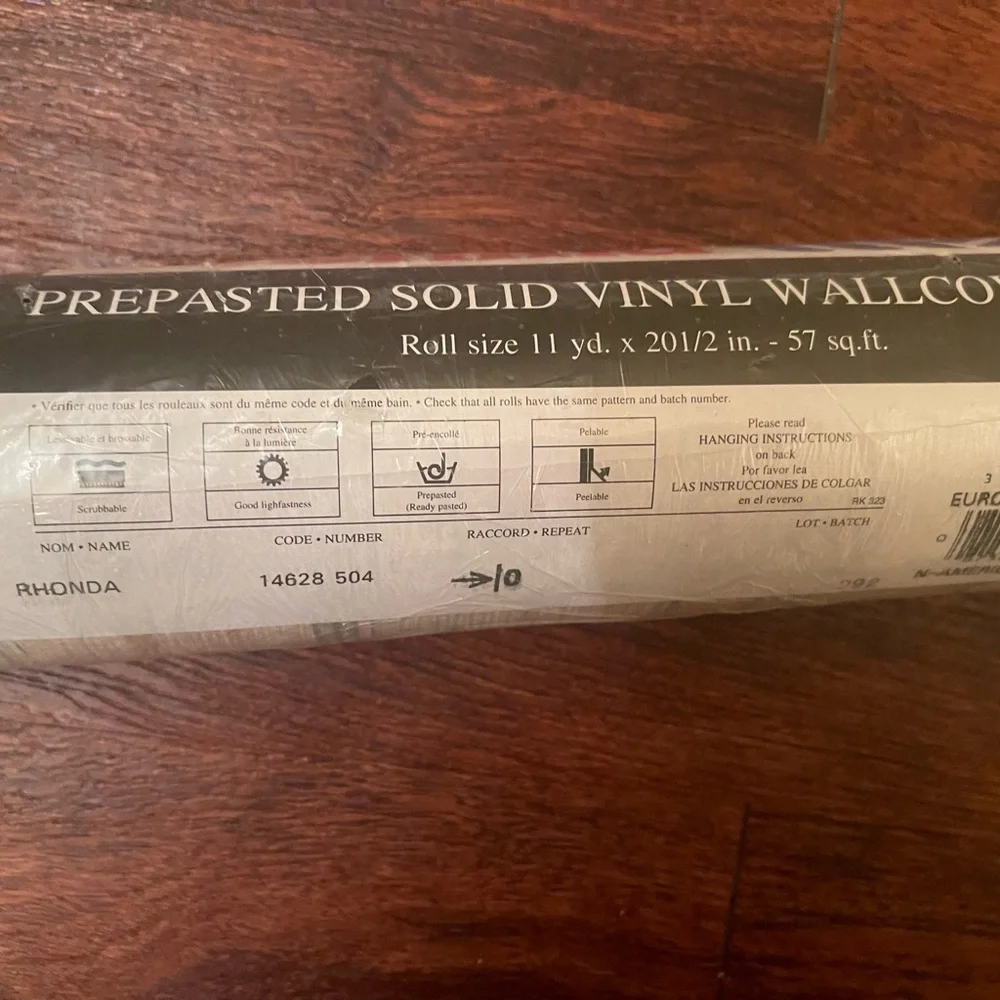 Venilia Beige Vinyl Wall Covering 11 yards